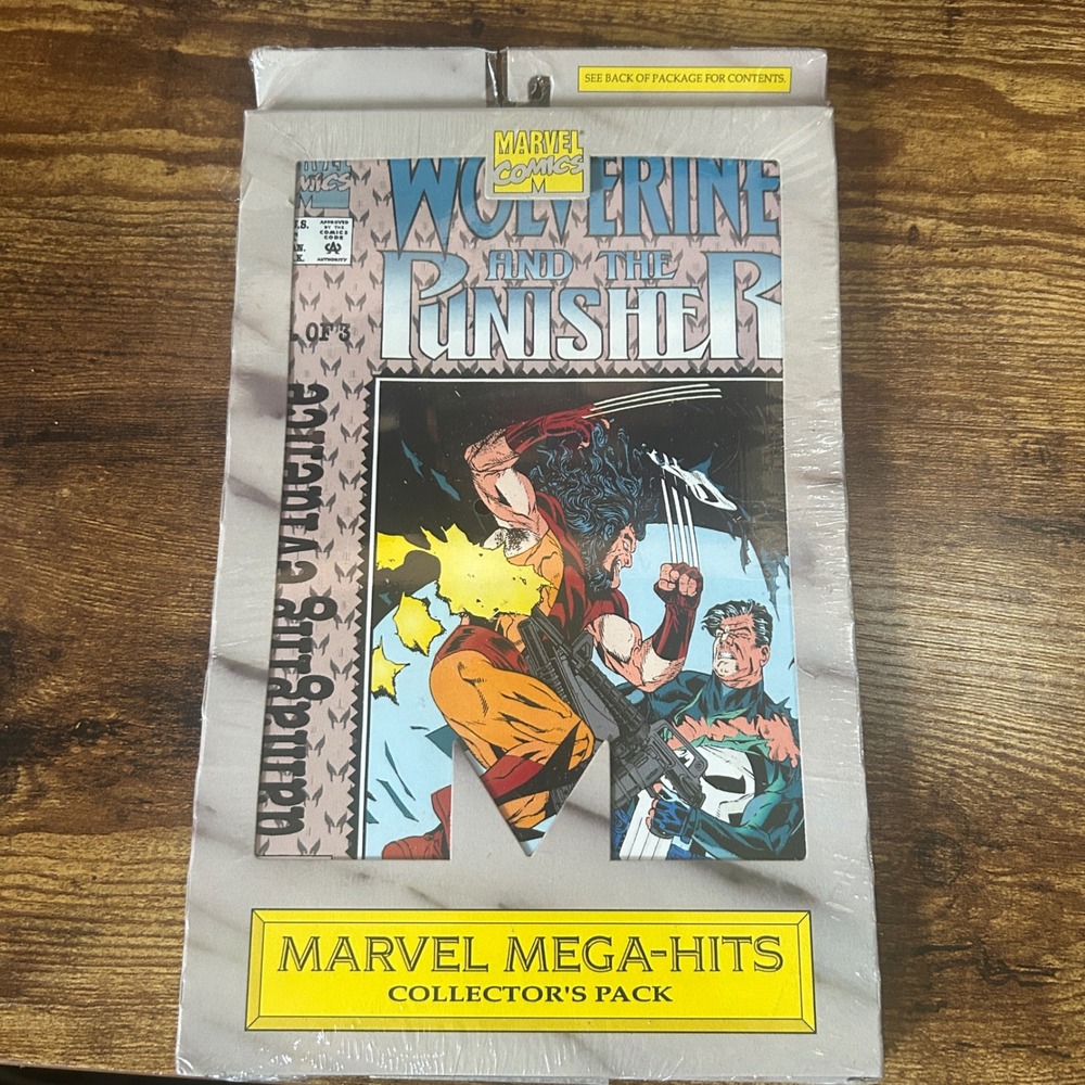 Marvel Wolverine Punisher Damaging Evidence Collector Pack New 1993 Comic Set